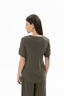 21637 KADIN V YAKA T-SHIRT
