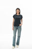 21672 KADIN YUVARLAK YAKA T-SHIRT