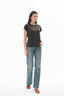 21675 KADIN YUVARLAK YAKA T-SHIRT