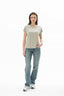 21680 KADIN YUVARLAK YAKA T-SHIRT