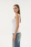 16155 KADIN FİTİLLİ İNCE ASKILI T-SHIRT