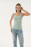 16155 KADIN FİTİLLİ İNCE ASKILI T-SHIRT
