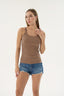 16155 KADIN FİTİLLİ İNCE ASKILI T-SHIRT