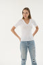 16280 Kadın V Yaka T-shirt