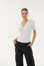 16274 Kadın V Yaka T-shirt