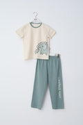 70021  Erkek Çocuk Baskılı Pijama Takım