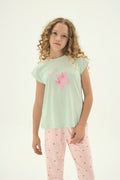 8984 Kız Çocuk Baskılı Pijama Takım