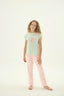 8984 Kız Çocuk Baskılı Pijama Takım