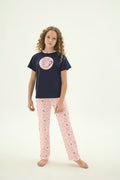 8999 Kız Çocuk Baskılı Pijama Takım