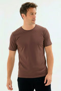 9714 Erkek Modal Kumaş T-shirt
