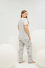 16543 Kadın Baskılı Büyük Beden Pijama Takım