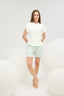 16537 Kadın Baskılı Şort Takım