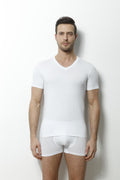 9022 Erkek V Yaka T-shirt