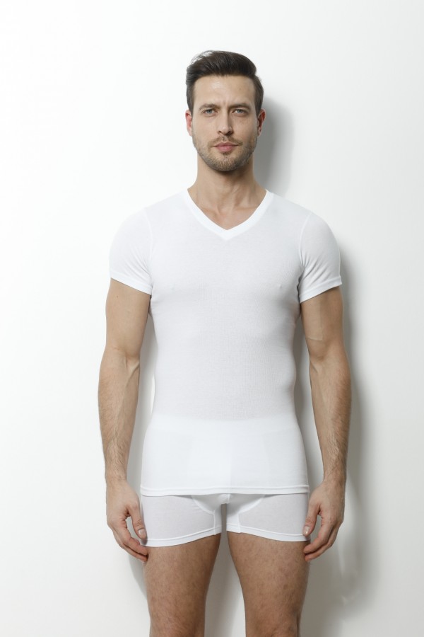 9007 RBN. ERKEK T-SHIRT-BEYAZ