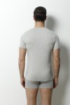 9022 MODAL ERKEK V YAKA T-SHIRT-G.MELANJ
