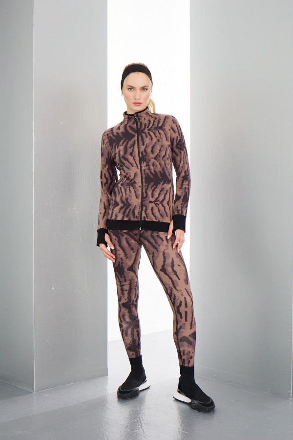 20980 BAYAN FERMUARLI SWEAT-DESENLİ 04001390 / 2518
